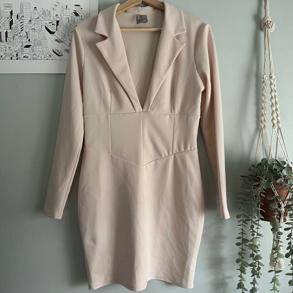 ASOS blush corset dress
